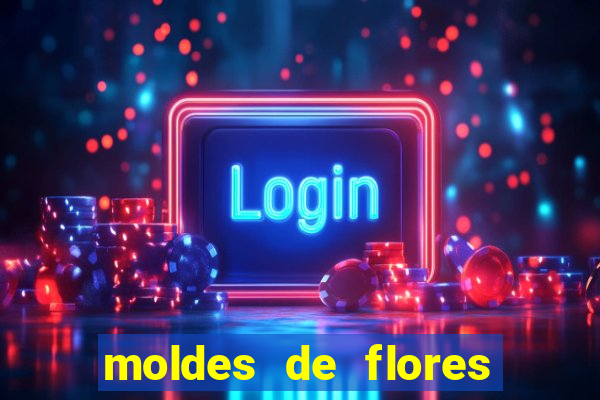 moldes de flores gigantes para imprimir